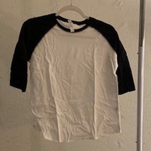 3 Pack Aquaguard Girl's White with Black Short Sleeves Baseball T-shirts L NIP